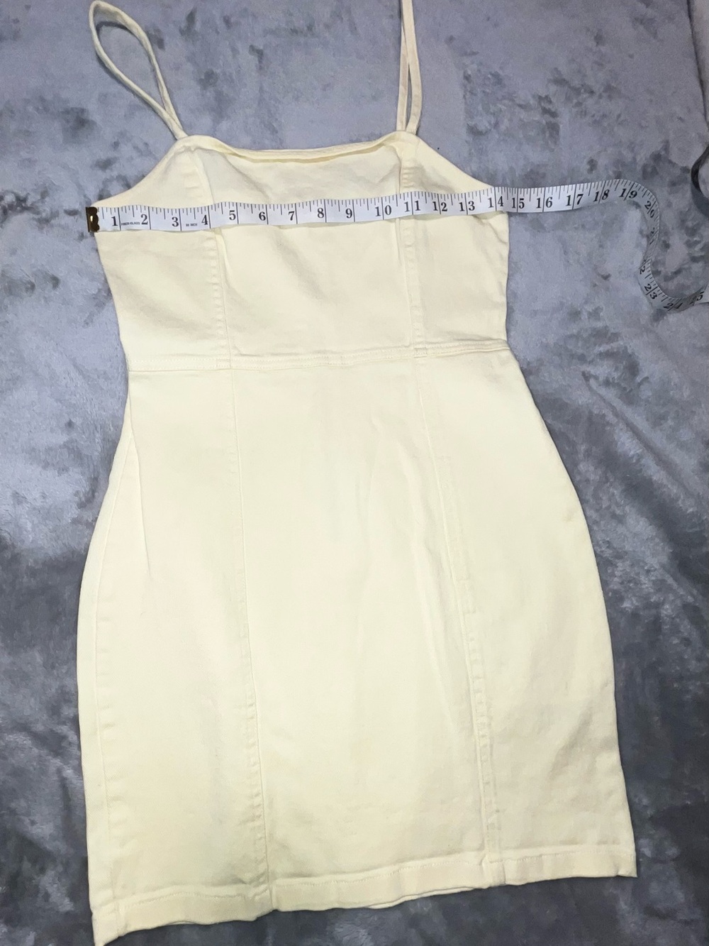 Divided yellow Mini Dress